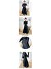 Französisches Retro Karomuster Woll-Trägerkleid-Set - Schickes Herbst/Winter Zweiteiler-Outfit