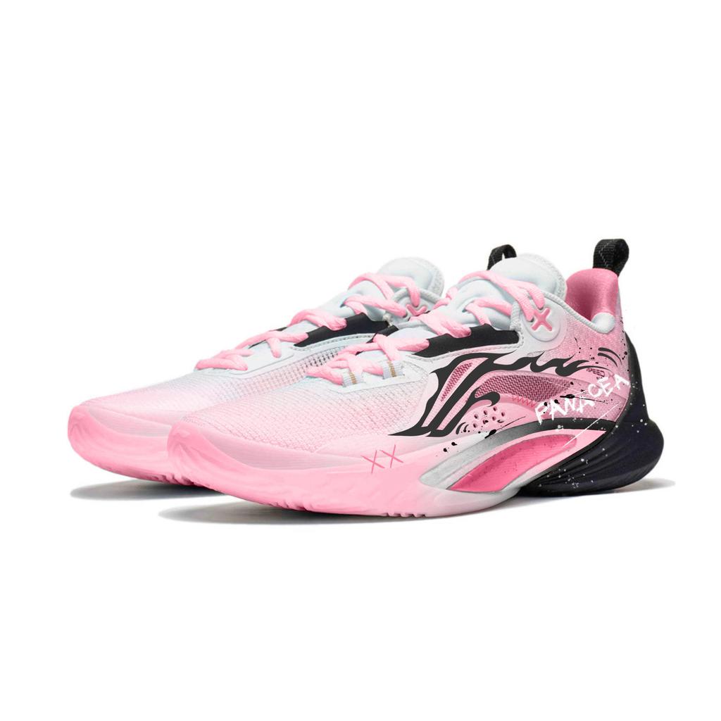 Li Ning Speed 10 Basketball Shoes Men's Low Top Pink ABAT085-65(Team434-)