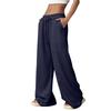 Women's Loose-fitting Wide-leg Pants, Casual Loose-fitting Pants, High-elastic Waistband, Long Pants With Pockets