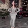 Autumn 2024 Elegant Women's Versatile Suit & Midi Skirt Two-Piece Set