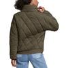 Women's Fashion Light Jacket Stand Collar Multicolor Button Coat