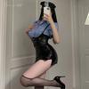 Xian Yi Sexy Uniform Sexy Temptation Police Buttocks Skirt Female Police Passion Clothes Free Cosplay Clothing 507