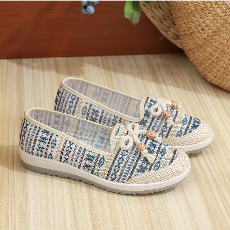 New women's net shoes single shoes versatile non-slip soft sole breathable and comfortable one-pedal shoes
