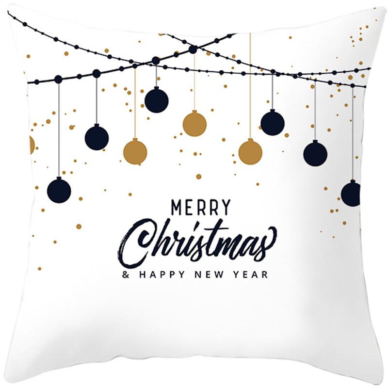 Merry Christmas holiday decoration cushion cover sofa office seat car ornaments bedroom room home  45x45cm
