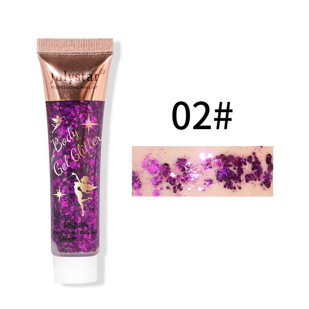 Mermaid Scales Gel Sequins Eyeshadow Liquid Face Lips Colorful Body Polarized Stage Sequins Eyeshadow