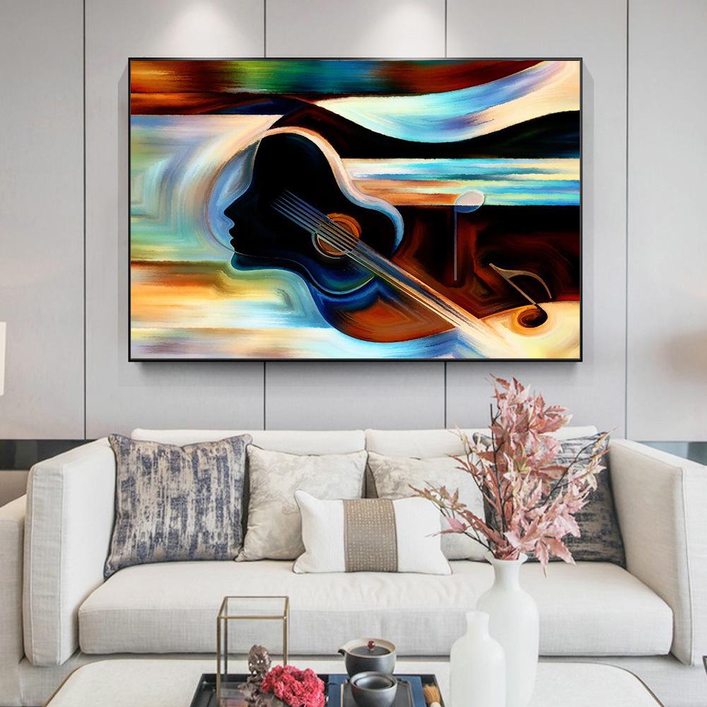 Modern Abstract Colorful Wall Art Canvas for Bedroom and Living Room Decor