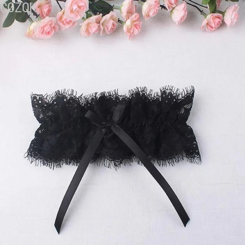 Hochzeitsparty Braut Spitze Floral Blau Beinring Schlaufe Strumpf Damen Mädchen Sexy Schleife Prinzessin Cosplay Strumpfhalter Gürtel Zubehör