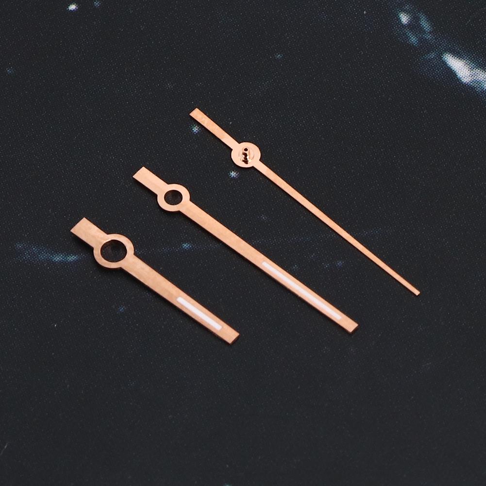 Luminous Men Watch Hour Minute Second Hands Watch Needles Fit for 3135 MovementRose Gold