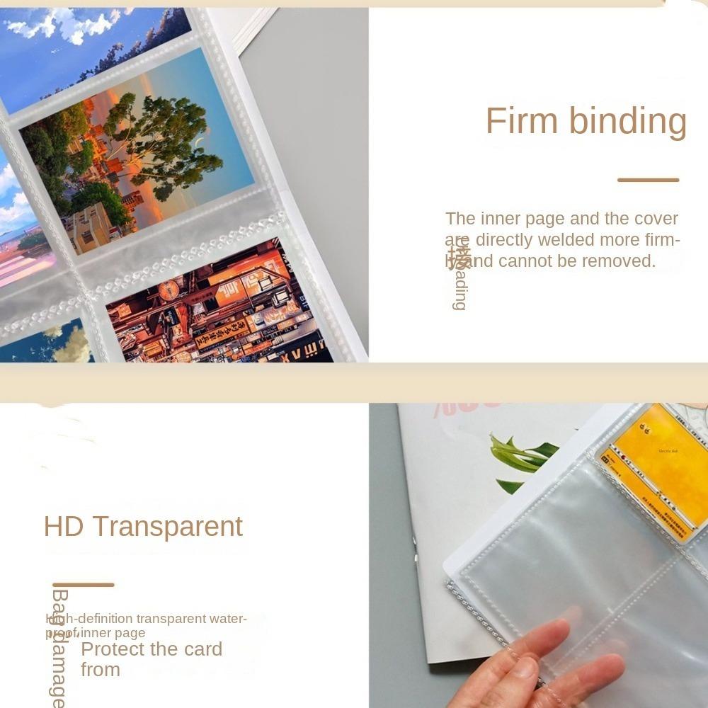 Portable 3inch PP Collect Book Frosted Interstitial Multi-pockets Transparent Photo Album INS Photocard Binder Holder Gifts