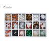 Non-slip Beading Board Bead Design DIY Jewelry Making Tray Flocked Organizer Tool for Necklace And Bracelet Beads Sorting Stringing Multi-groove