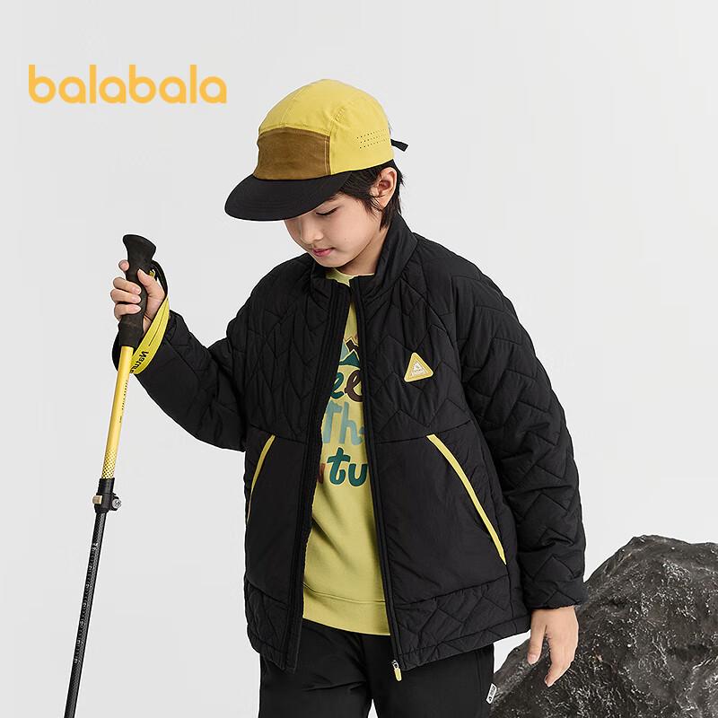 Balabala Boys' Water-Repellent Colorblock Padded Jacket