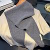 British Korean Triangle Scarf Niche Wool Triangular Scarf Women Headscarf Knitted Scarf Multi-functional Warm Knitted Scarf