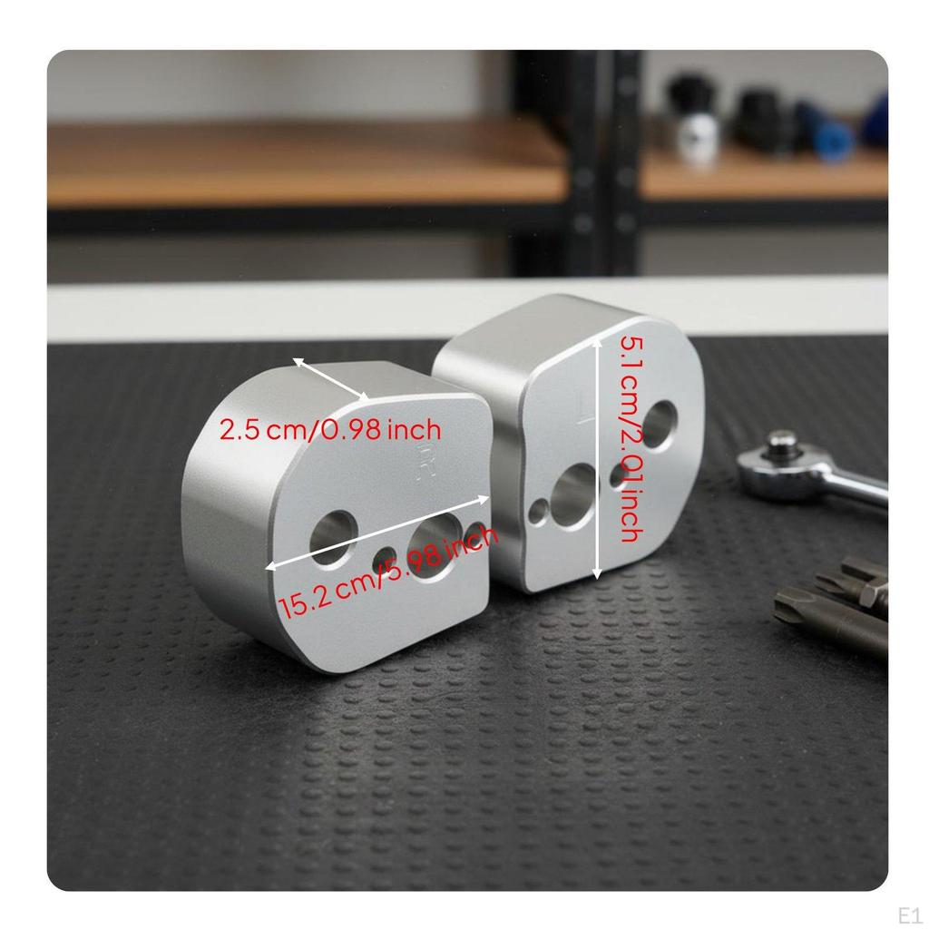 2 Pieces Handlebar Riser Kit Aluminum Alloy Motorcycle Lift Mount Improved Riding Posture