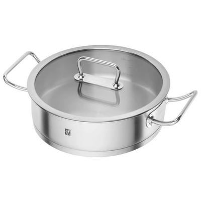 ZWILLING Pro - Sauté Pan with Glass Lid (28 Cm) - Stainless Steel