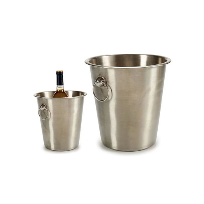 Seau à glace en acier inoxydable - Kinvara Skincare - 4,5 L - 22 x 21 x 22 cm - Lot de 12 - Multicolore