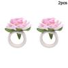 2/4/6pcs Flower Napkin Rings Red Rose Towel Buckle for Wedding Party Valentines Day Home Table Decoration Birthday Napkin Holder