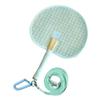 Handmade Handwoven Fan Vibrant Colors Cute Woven Fan Creative Summer Cooling Fan  Home Decoration