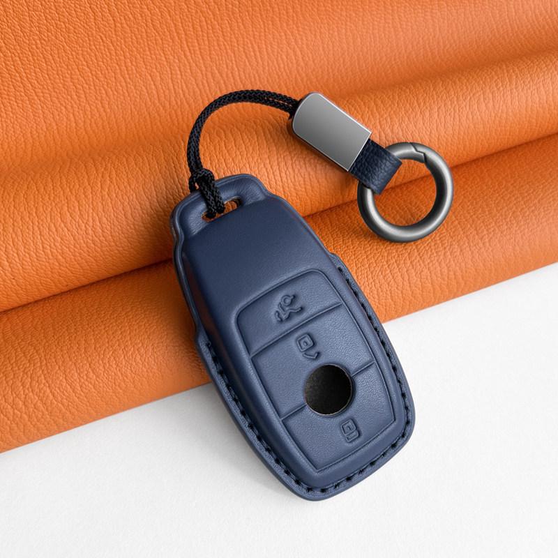 Genuine Leather Key Cover for New Mercedes C200L GLC260L A180L E300L