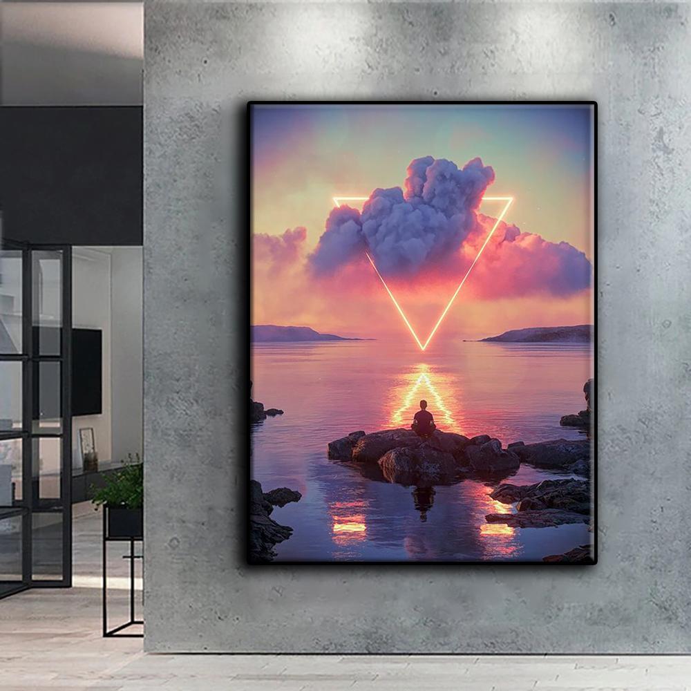 5D Diamant Malerei CyberPunk geometrische Ästhetik DIY Diamant Stickerei Strass Home Dekoration