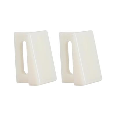 Side Jamb Mount Plastic Door Bottom Guide AntiScratch Design For Carpeted Space Easy Horizontal Adjustment 10Pieces