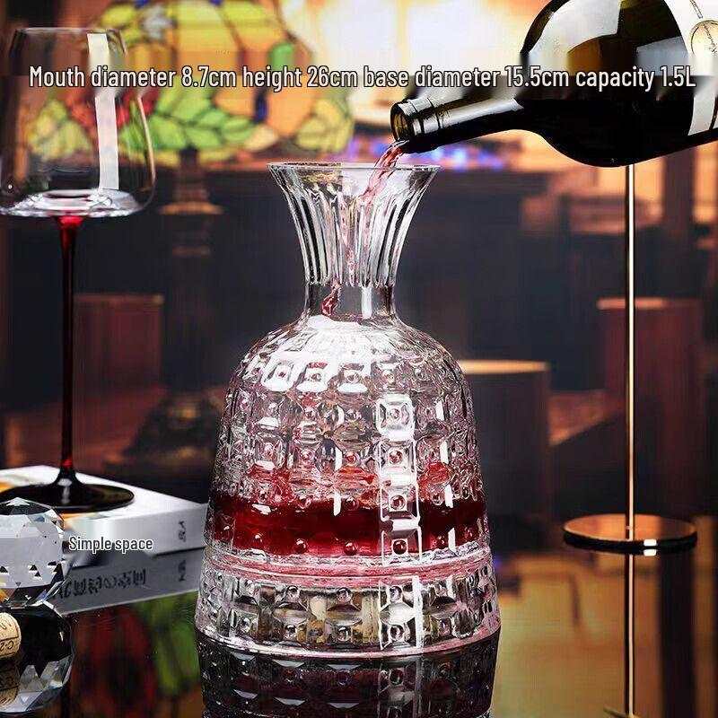Flevintz European Crystal Rotating Wine Decanter