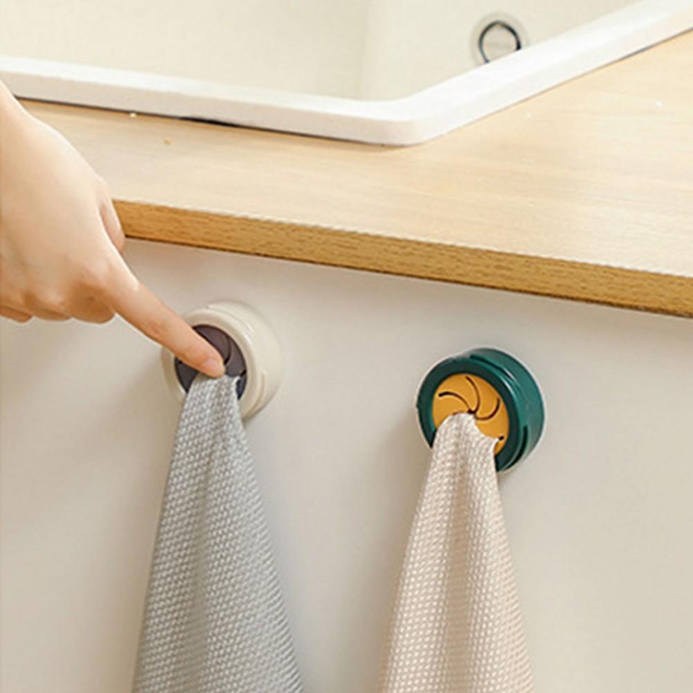 Towel Hooks Self Adhesive Rag Storage Rack Waterproof Wall Hooks