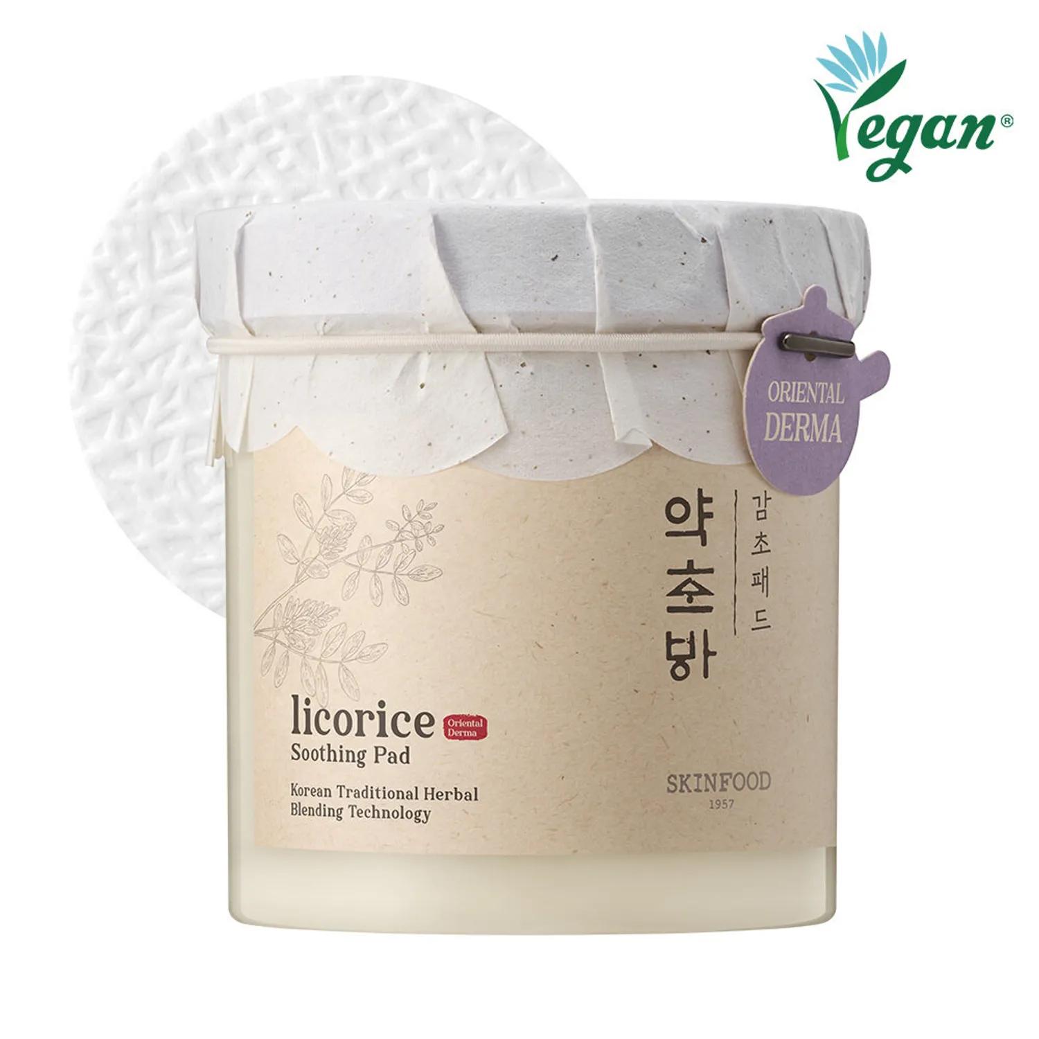 

SKINFOOD Успокаивающие подушечки с экстрактом солодки 60 шт.