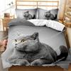Kawaii Kitten Cat Bedding Set Duvet Cover 3d Bedding Fashion Design Decoration King Duvet Cover Set Double Bed Set Bedding Sets7
