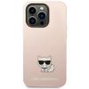 Karl Lagerfeld Klhcp14Xslctpi Iphone 14 Pro Max 6,7 Hardcase Jasnoróżowy/Light Pink Silicone Choupette Body