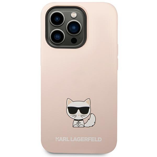 Karl Lagerfeld Klhcp14Xslctpi Iphone 14 Pro Max 6,7 Hardcase Jasnoróżowy/Light Pink Silicone Choupette Body