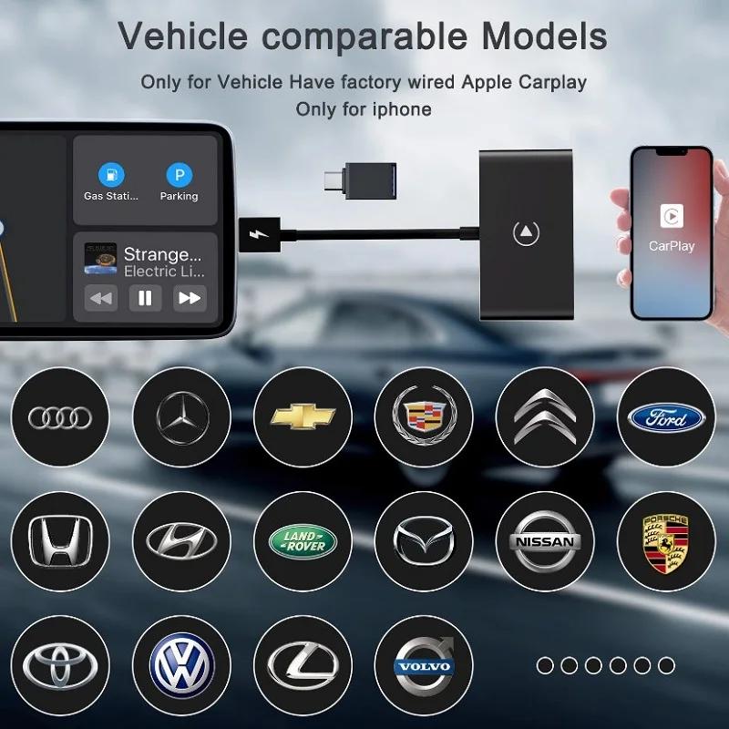 Original CarPlay Wireless Adapter AI Box for iPhone Wired to Wireless Car Bluetooth Dongle Apple