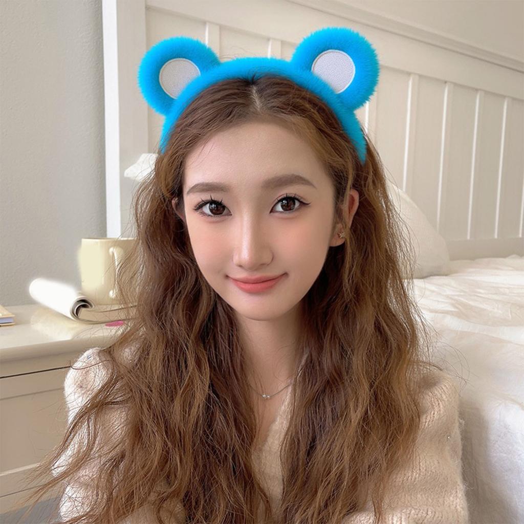 Pusete Bjørneøre Pannebånd Med Justerbart Design For Barn Og Kvinner Mykt Plysj Hårtilbehør For Daglig Bruk Eller Selskaper