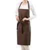Extra Long Waterproof Oil-Proof Polyester-Cotton Apron with Adjustable Halter