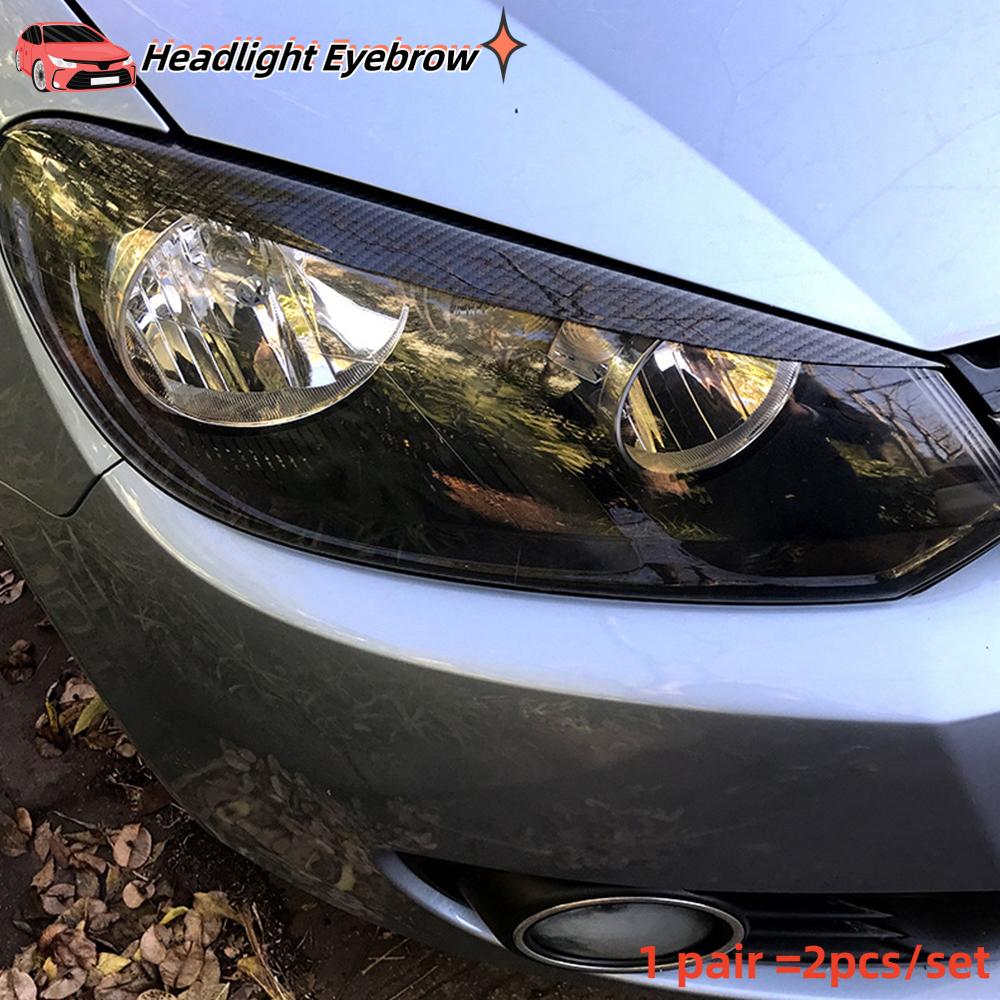 ABS Headlight Eyebrow for Volkswagen VW Golf 6 VI MK6 GTI GTR GTD 2008 - 2013 Car Head Light Eyelids Cover Trim Stickers