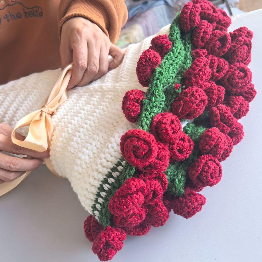 DIY Folding Rose Bouquet Blankets Handmade Crocheted Baby Blanket Bouquet Blanket Crochet Kit  Gift