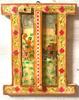 Handmade Wooden Inlay Window: Indian Folk Art Wall Decor