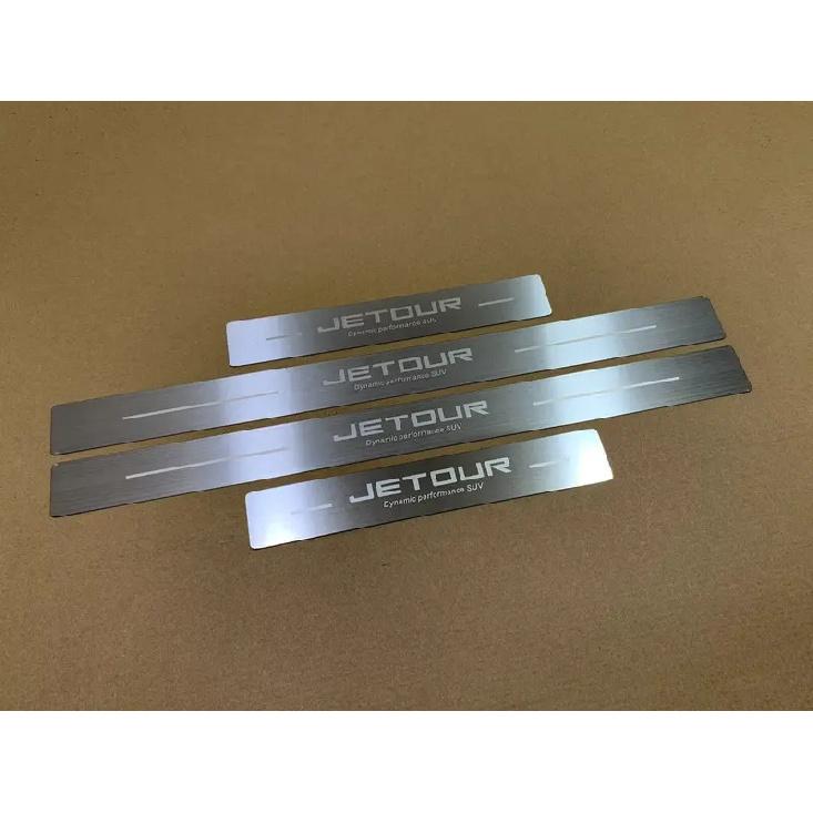 For Chery Jetour Traveler X70 X90 Plus  2024 2025 Door Sill Protector Pedal Scuff Plate Cover Trims Car Styling Accessories