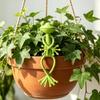 2Pcs Flexible Silicone Plant Support Clips, Frog Plant Stand Holder, for Indoor Outdoor Potted Climbing Plants, Garden Decoration