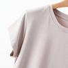 2025 Women's Slim-Fit Short-Sleeve Summer T-Shirt with Straight Shoulders and Round Neck