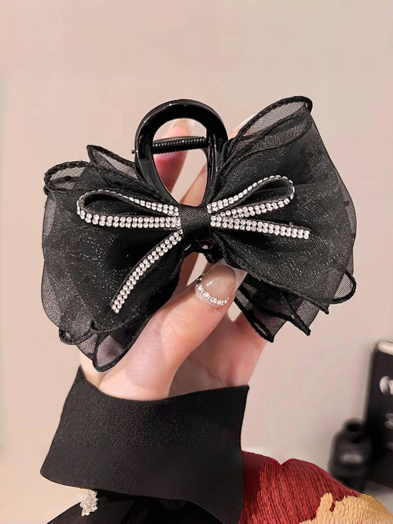 Girls Fashion Bow Hair Claw Delicate Bow Headband Hair Accessories Fashion Polka Dot Diamond Girls Hair Accessories