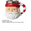 Santa Coffee Mug Stainless Steel Water Cup Hot Beverages Mugs Christmas Themed Drinkware Unique Holiday Gifts for Friends