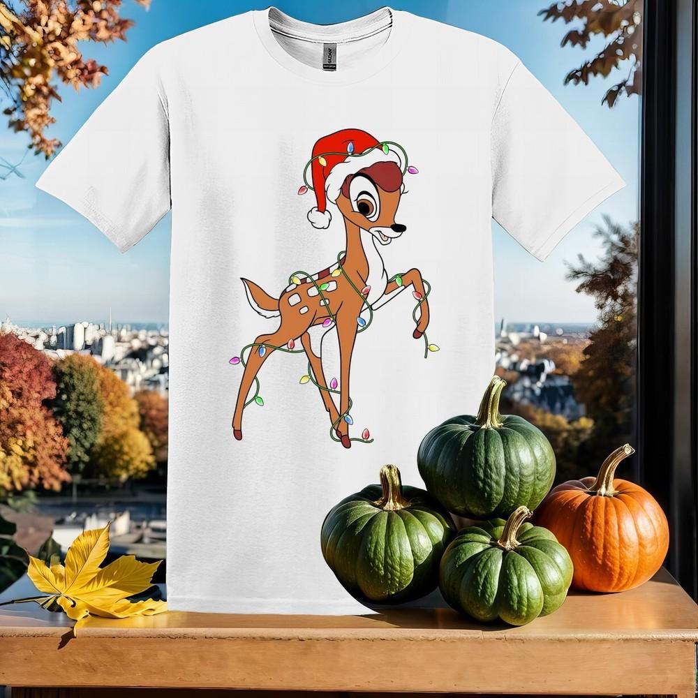 

Bambi Christmas Lights T T-shirt Kids Hoodie Men Women Unisex Tshirt SX59 M