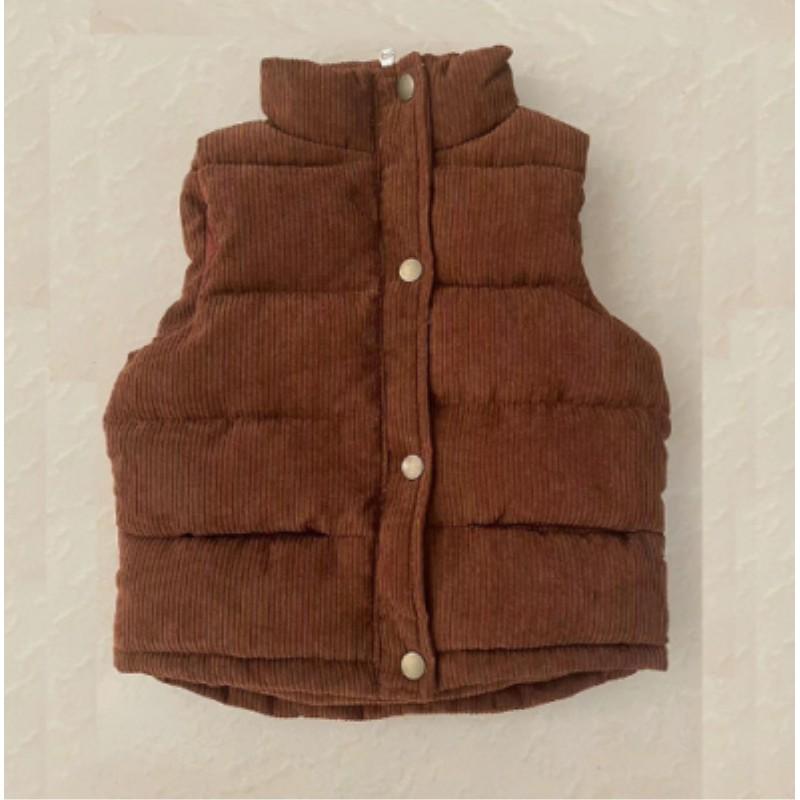 Children's Autumn and Winter Thickened Warm Outer Corduroy Vest