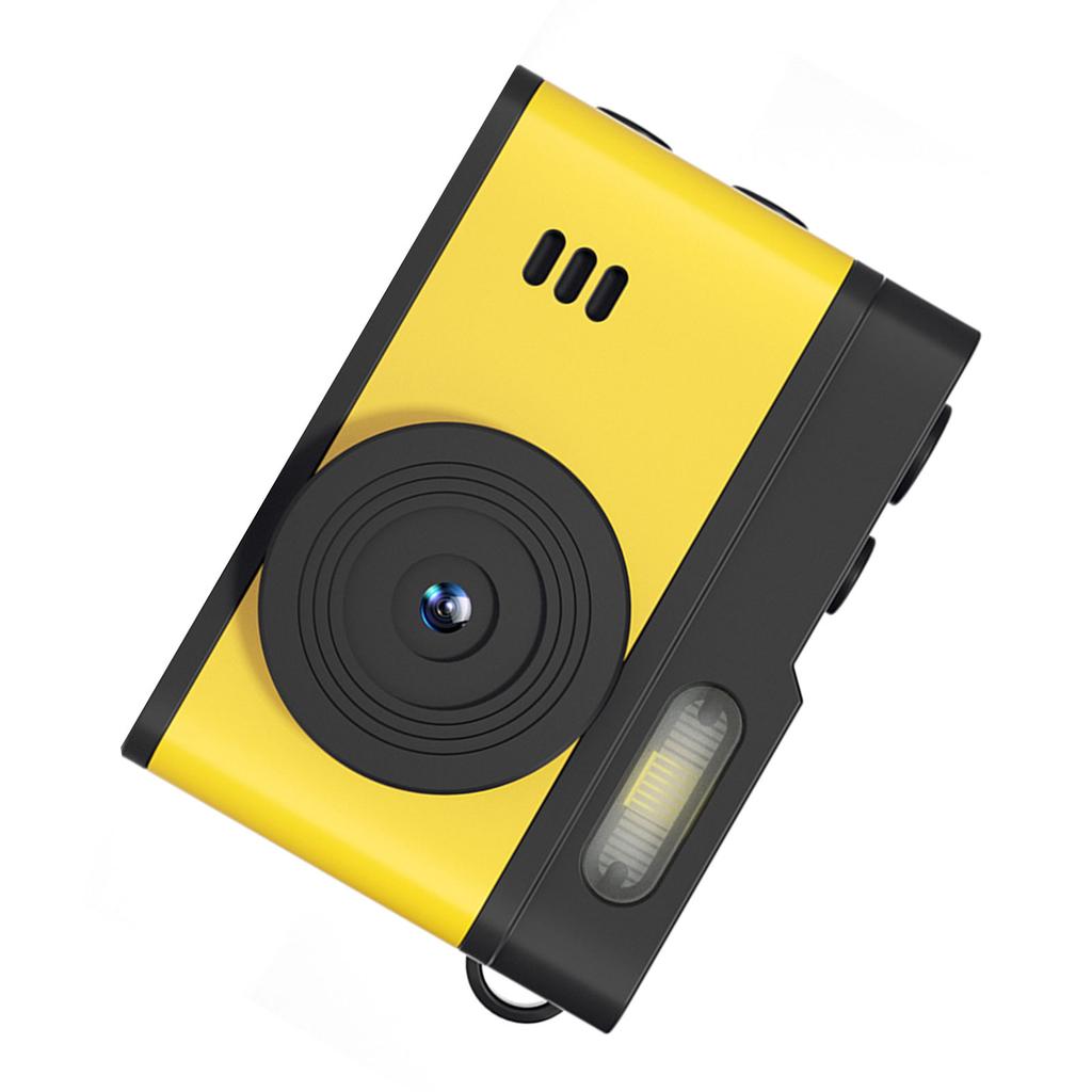 Keychain Camera 0.96inch HD Display 1080P 12MP Vintage Compact Camera with LED Fill Light for Travel Campus