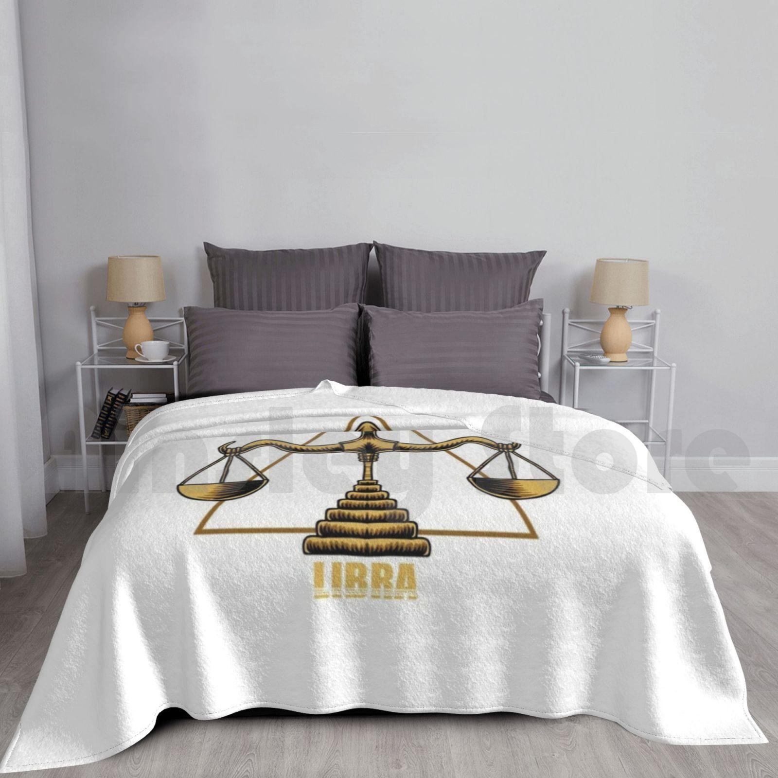 Libra : The Scales Blanket Super Soft Warm Light Thin Sign Zodiac Libra Scale Scales Balance Movies Cinema Superhero Size: 75*100cm, Weight: 230 GSM