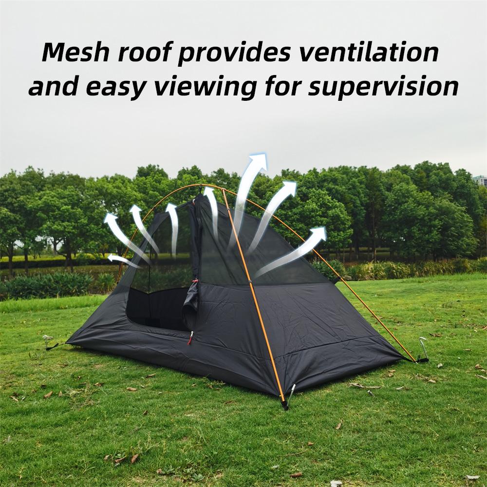 Ultraleichtes Campingzelt für 1 Person, Aluminiumstange, Outdoor-Wanderzelt, wasserdichtes Rucksackzelt