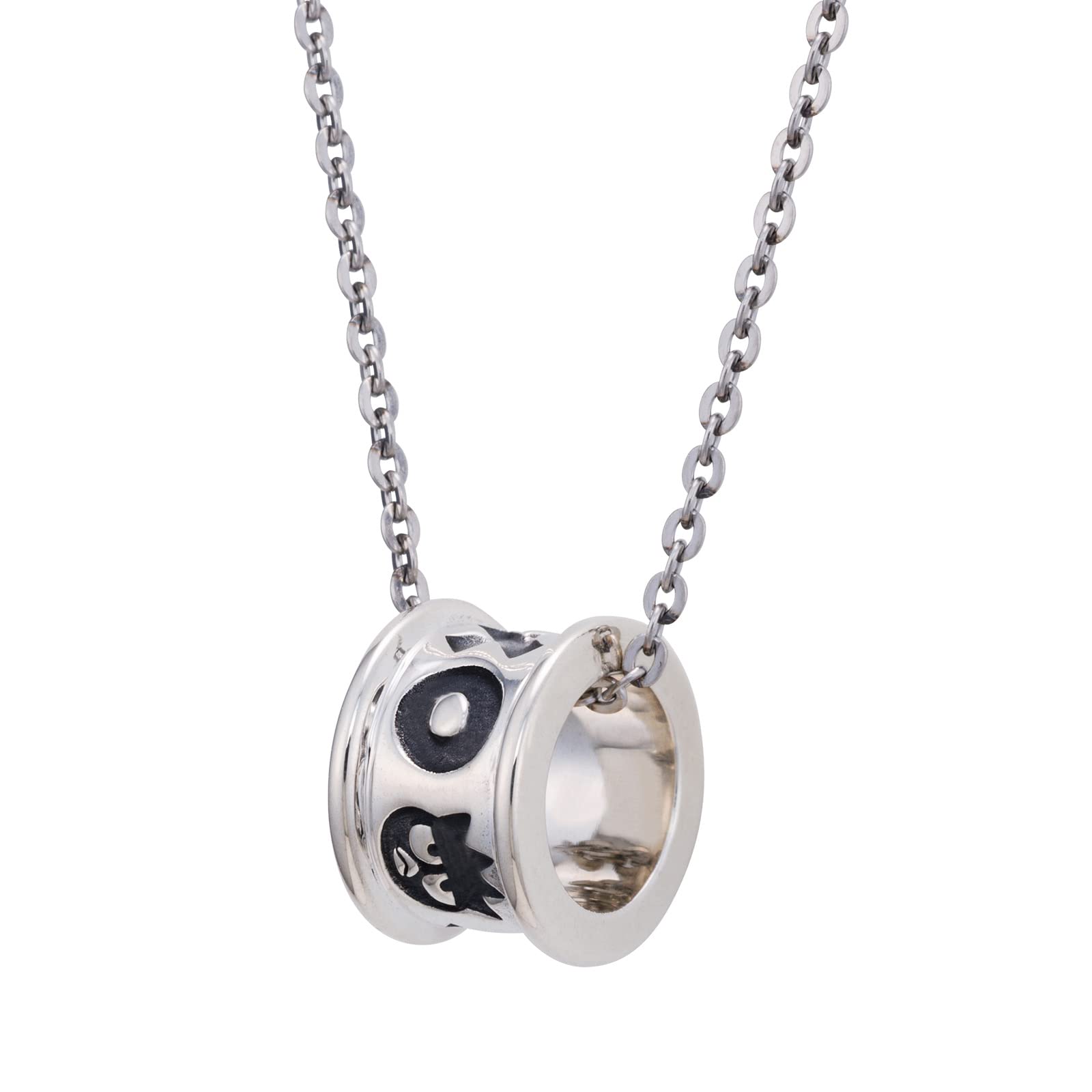 

Bad Badtz Maru Sanrio Characters Necklace 925 Silver Surgical Stainless Steel Ibushi 48cm [White Clover] SABB30-N001SV