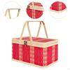 Picnic Basket Fruit Carrying Holder Easy to Use Portable Convenient Woven Container for Bread