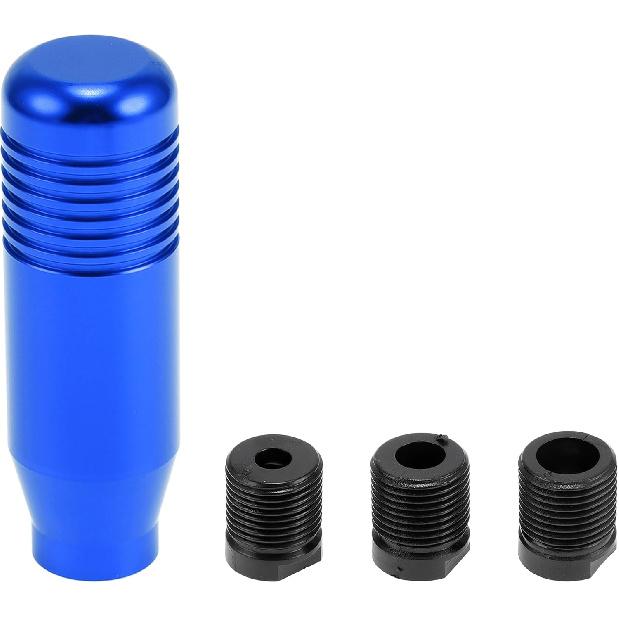 

Car Gear Shift Knob, 8.5cm Universal for Automatic and Manual Vehicle Gear Shifter Knob with 3 Adapter Aluminum Alloy Black, 1 Set синий