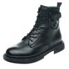 Martin boots women's leather autumn and winter new British style velvet women's flat Chelsea boots women